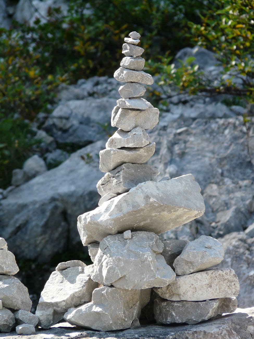 hiking signpost high stones